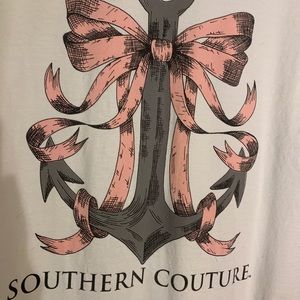 Southern Couture Preppy Anchor Tee S